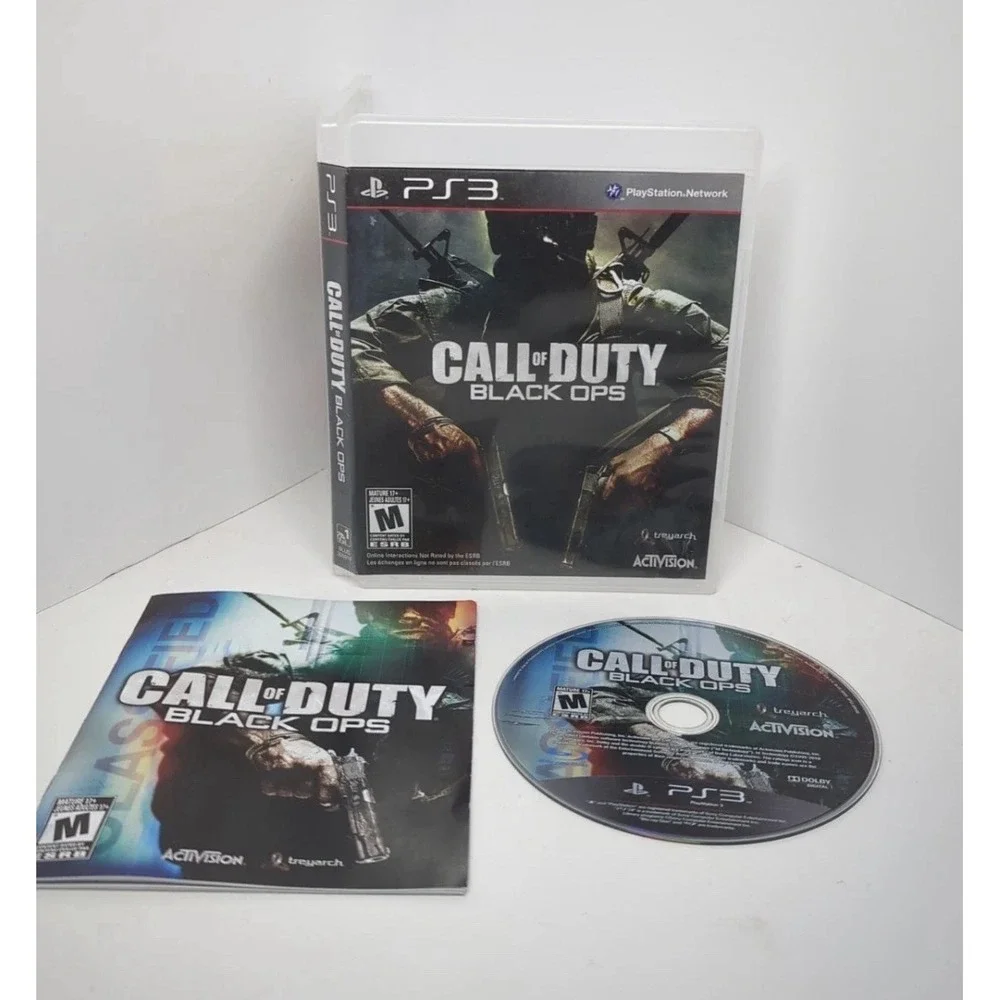 Call Of Duty Black Ops PS3 (Sony PlayStation 3, 2010) With Manual Tested Working